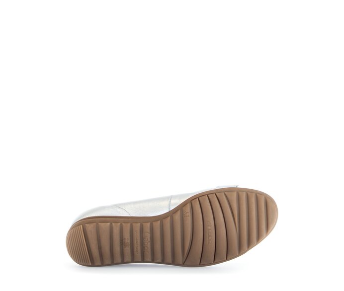 Gabor Sportliche Ballerina Silber - Effektleder