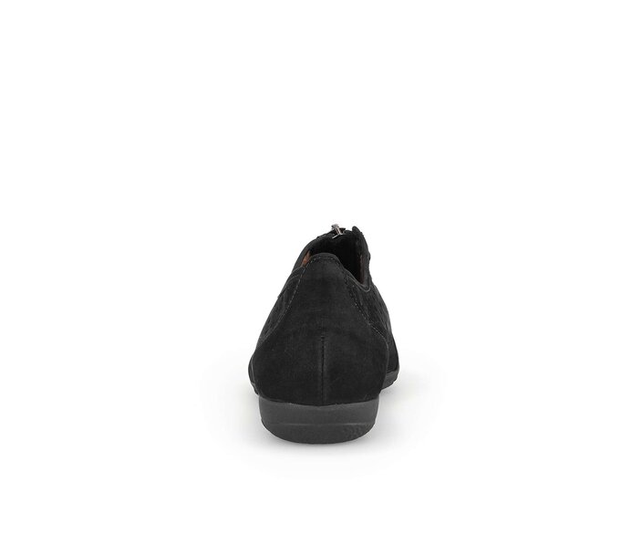 Gabor Sportliche Ballerina Schwarz - Rauleder