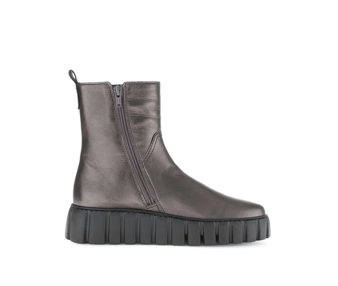 Gabor Plateau Stiefelette Bronze - Glattleder