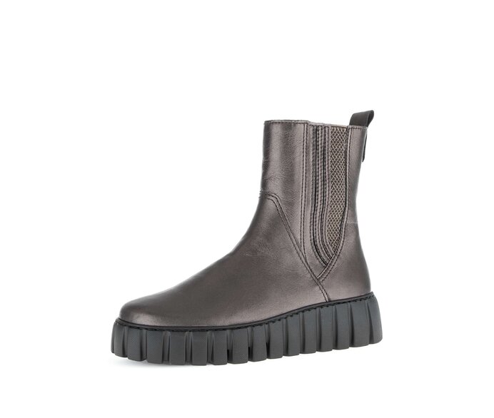 Gabor Plateau Stiefelette Bronze - Glattleder