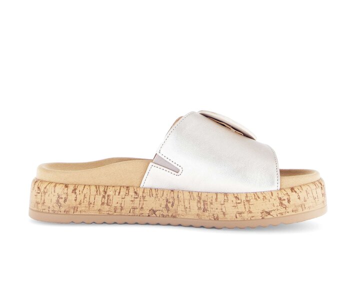 Gabor Pantolette Gold - Effektleder