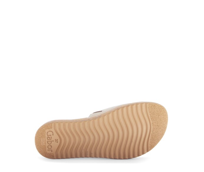 Gabor Pantolette Gold - Effektleder