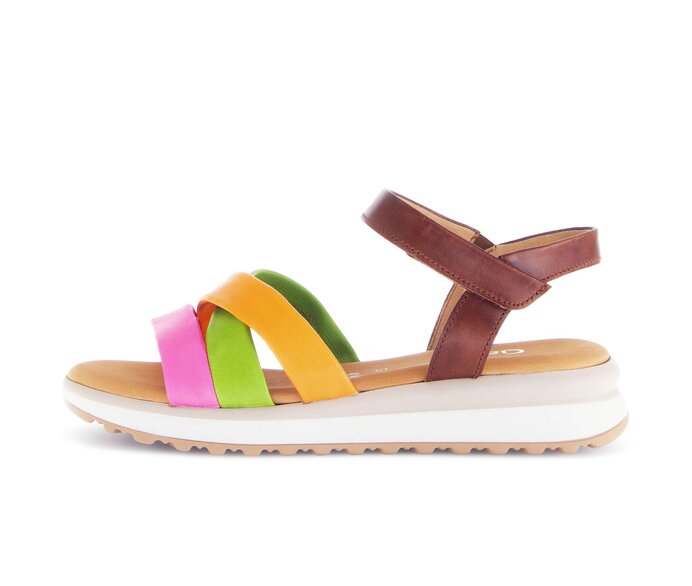 Gabor Riemchensandale Multicolour - Materialmix Leder