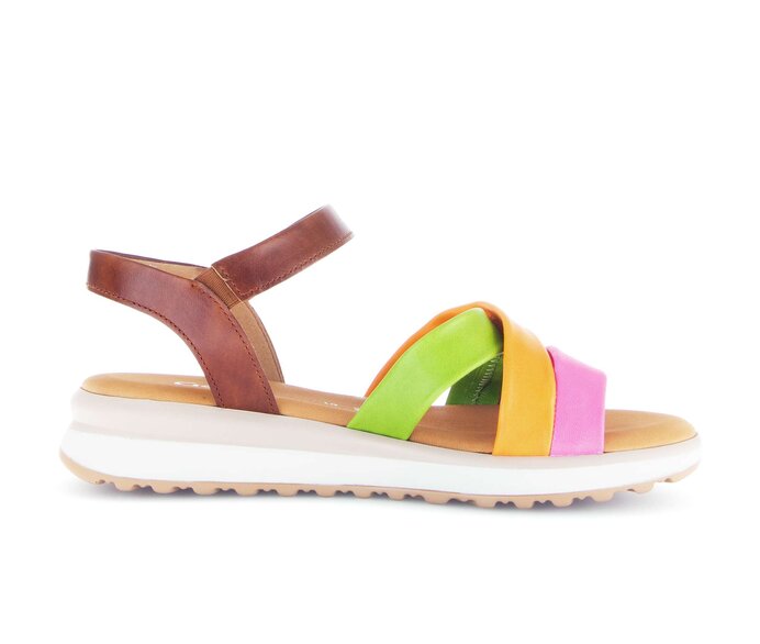 Gabor Riemchensandale Multicolour - Materialmix Leder