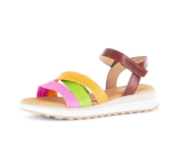 Gabor Riemchensandale Multicolour - Materialmix Leder