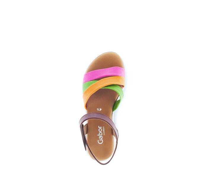 Gabor Riemchensandale Multicolour - Materialmix Leder