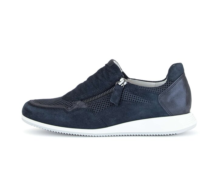 Gabor Sneaker Low Blau - Materialmix Leder/Lederimitat