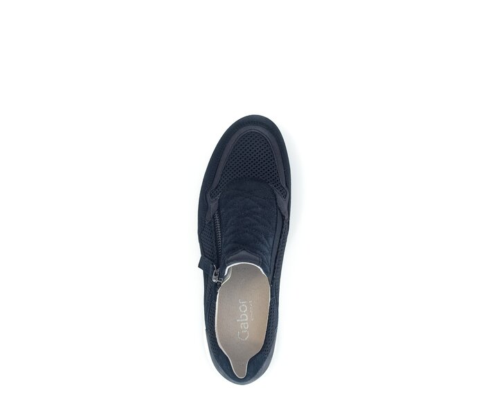 Gabor Sneaker Low Blau - Materialmix Leder/Lederimitat