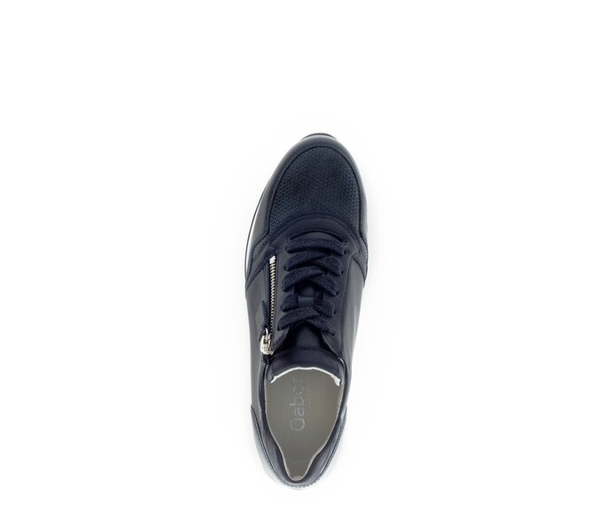 Gabor Sneaker Low Blau - Materialmix Leder/Lederimitat