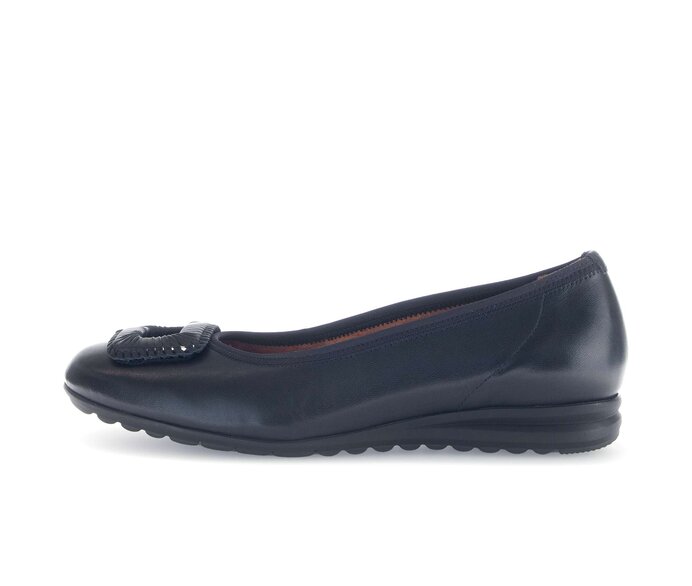 Gabor Sportliche Ballerina Blau - Glattleder