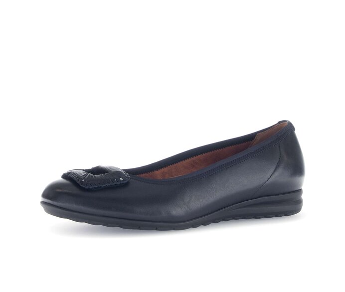 Gabor Sportliche Ballerina Blau - Glattleder