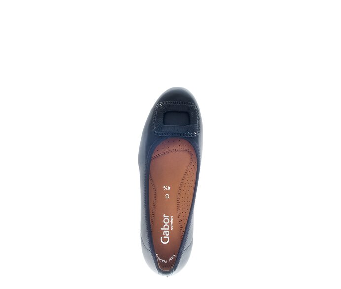 Gabor Sportliche Ballerina Blau - Glattleder