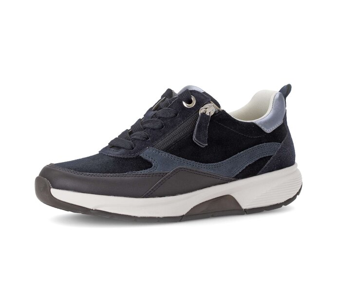 Gabor Sneaker Low Blau - Materialmix Leder/Lederimitat