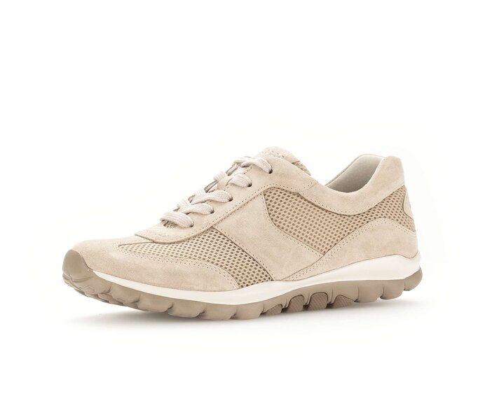 Gabor Sneaker Low Beige - Materialmix Leder/Lederimitat