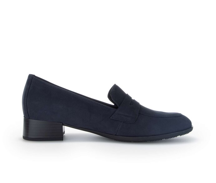 Gabor Hochfrontpumps Blau - Rauleder