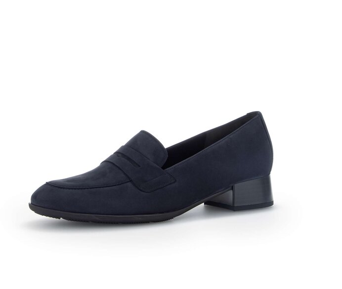 Gabor Hochfrontpumps Blau - Rauleder