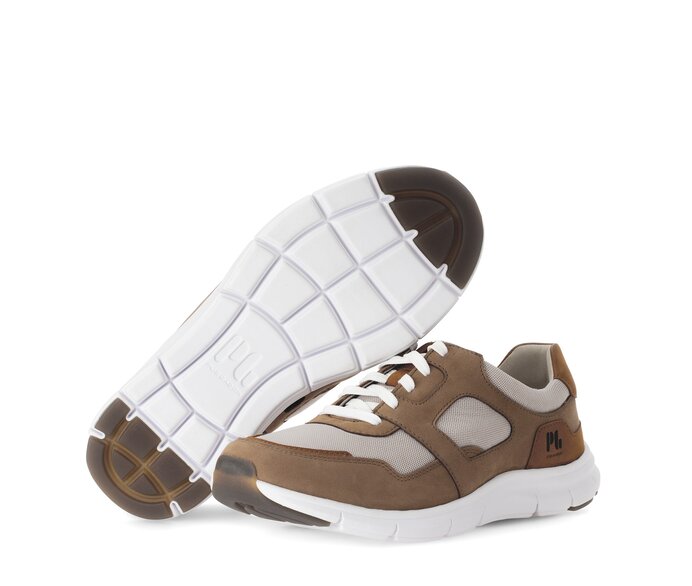 Pius Gabor Sneaker Low Braun - Materialmix Leder/Textil