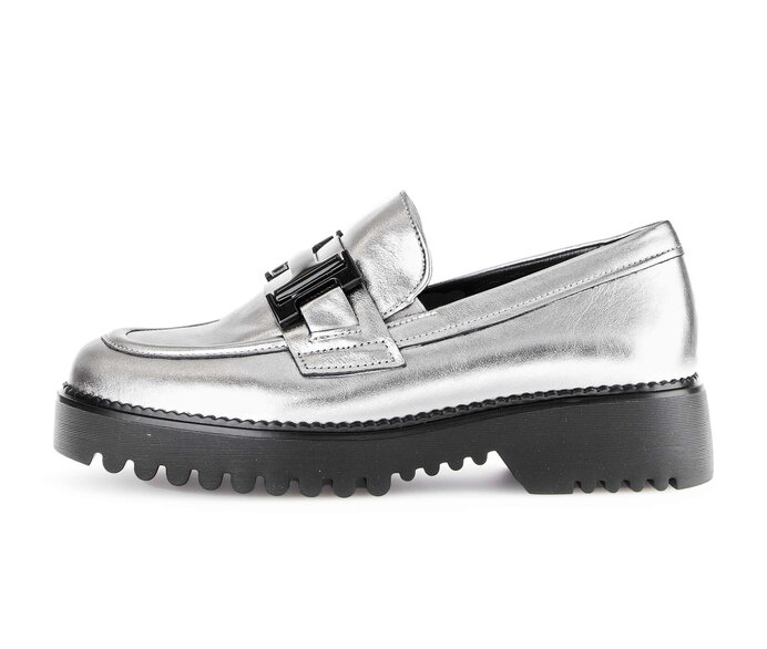 Gabor Loafer Silber - Effektleder