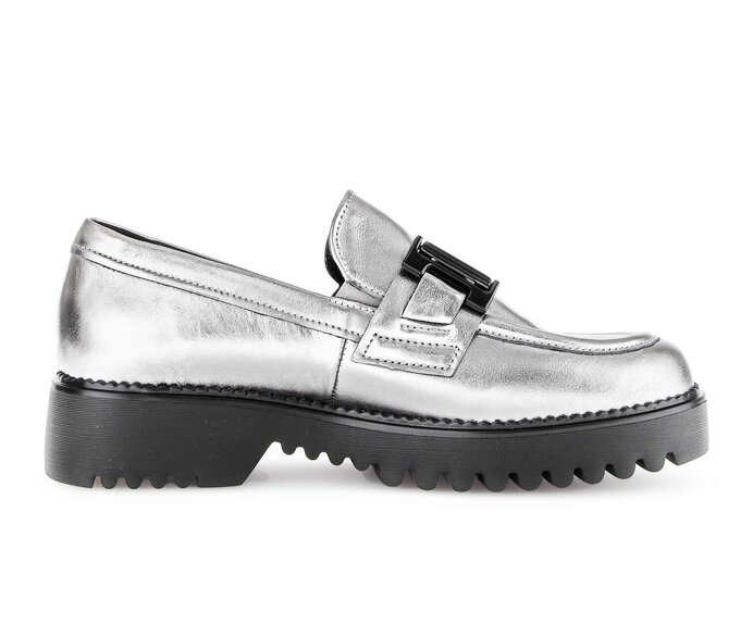 Gabor Loafer Silber - Effektleder