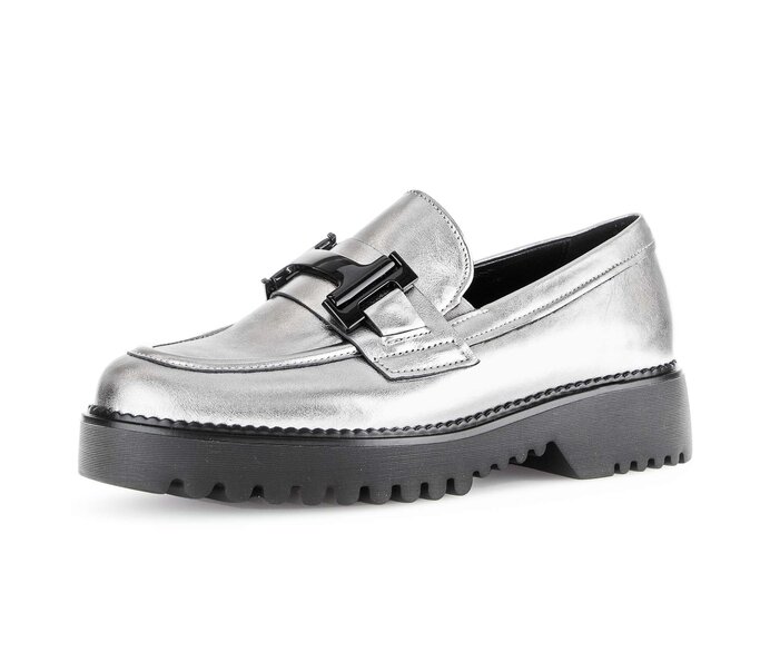 Gabor Loafer Silber - Effektleder