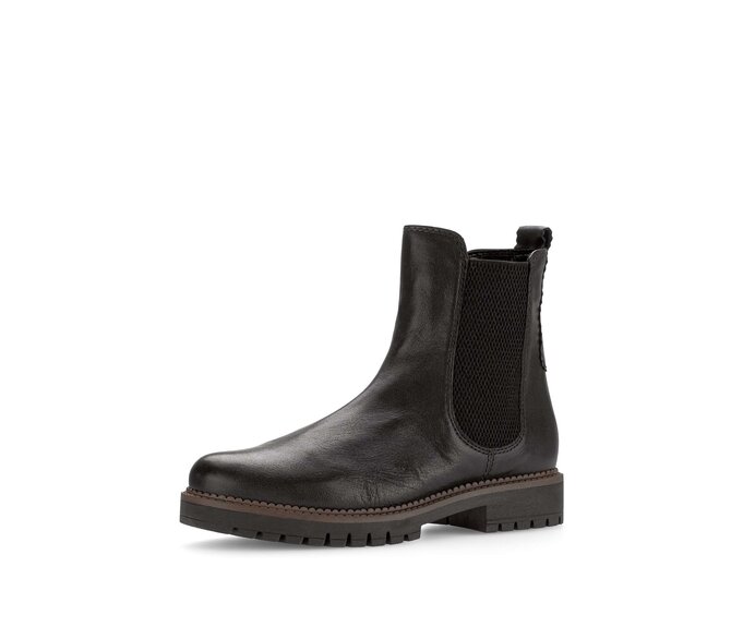Gabor Chelsea Boot Schwarz - Glattleder