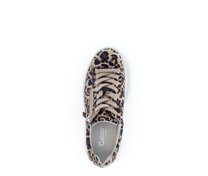 Gabor Sneaker Low Beige - Rauleder