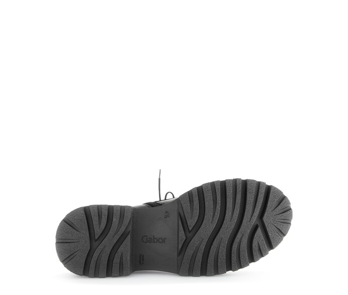 Gabor Biker Boots Schwarz - Glattleder