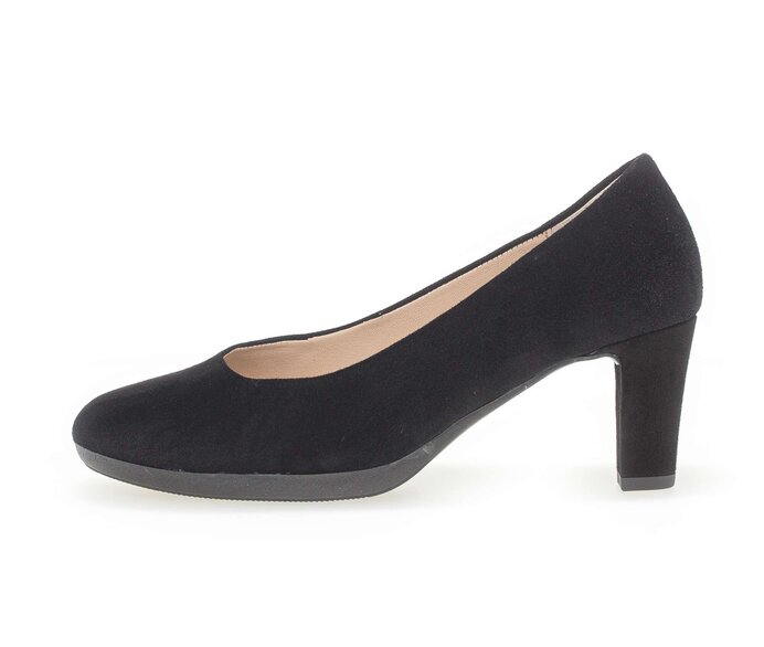 Gabor Plateau Pumps Schwarz - Rauleder