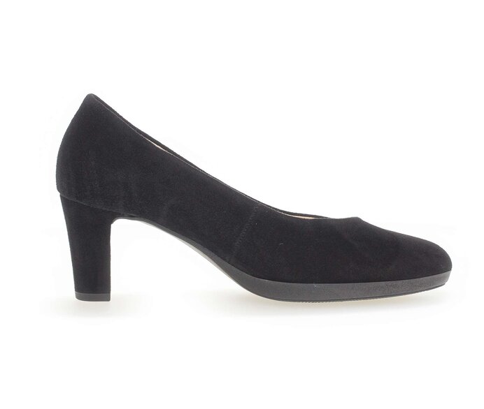 Gabor Plateau Pumps Schwarz - Rauleder