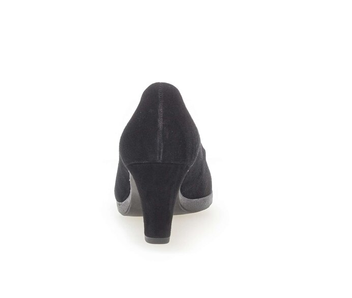 Gabor Plateau Pumps Schwarz - Rauleder