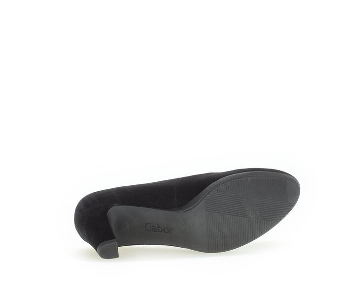 Gabor Plateau Pumps Schwarz - Rauleder