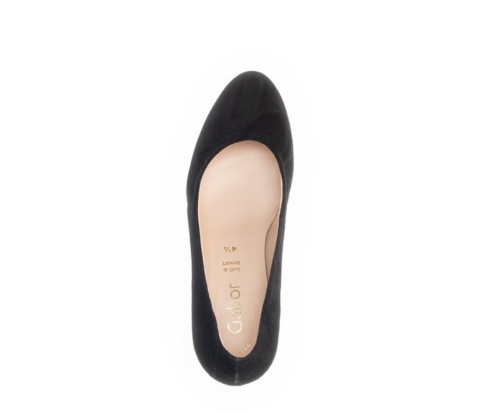 Gabor Plateau Pumps Schwarz - Rauleder