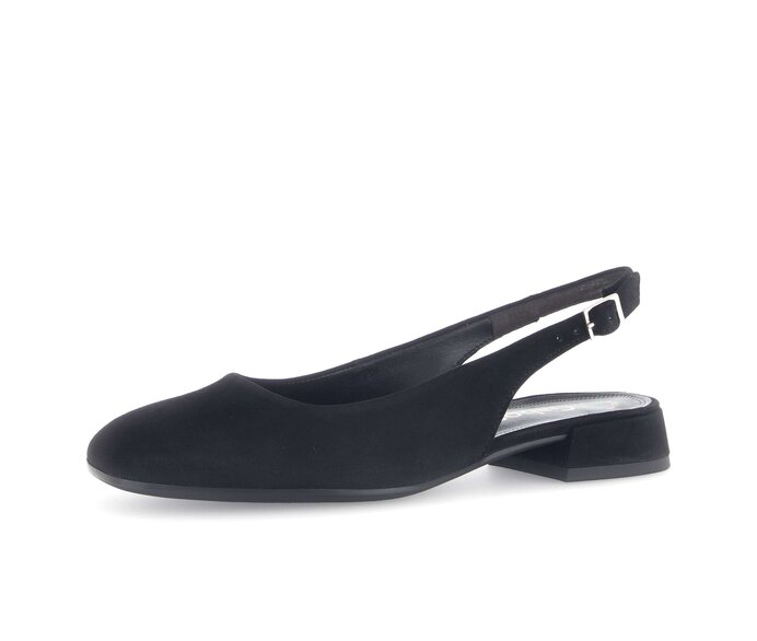 Gabor Slingpumps Schwarz - Rauleder