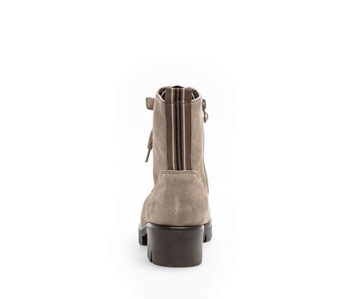 Gabor Schnürstiefelette Beige - Rauleder
