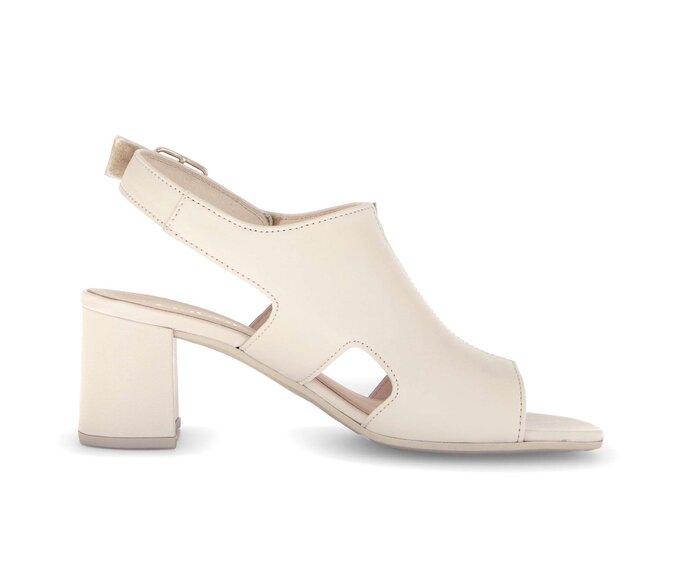 Gabor Riemchensandale Beige - Glattleder