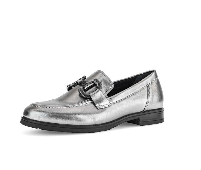 Gabor Slipper Silber - Effektleder