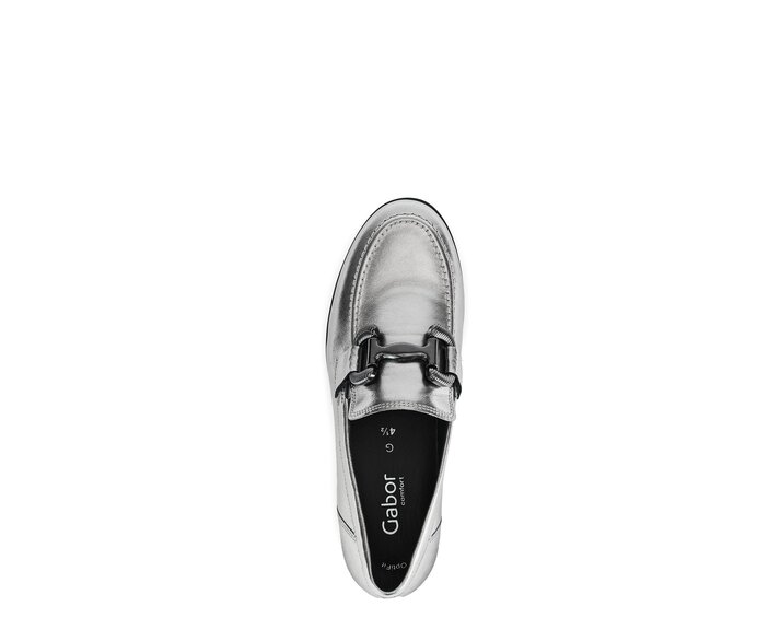 Gabor Slipper Silber - Effektleder