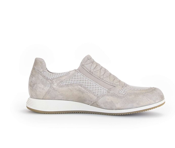 Gabor Sneaker Low Beige - Materialmix Leder/Lederimitat