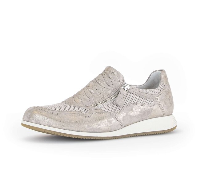 Gabor Sneaker Low Beige - Materialmix Leder/Lederimitat
