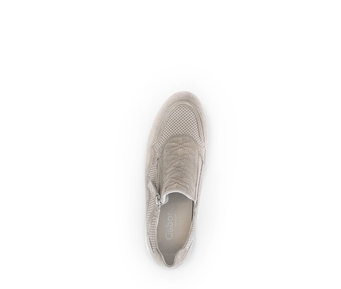 Gabor Sneaker Low Beige - Materialmix Leder/Lederimitat