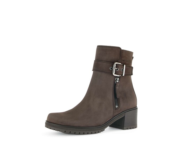 Gabor Plateau Stiefelette Braun - Rauleder