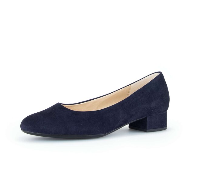 Gabor Eleganter Pumps Blau - Rauleder