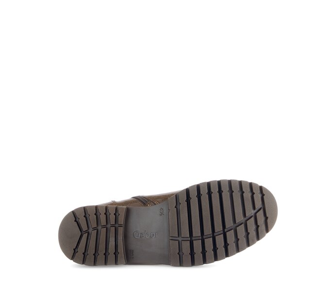 Gabor Schnürstiefelette Braun - Lackleder