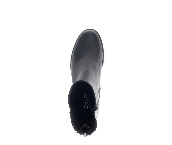Gabor Sportliche Stiefelette Schwarz - Glattleder