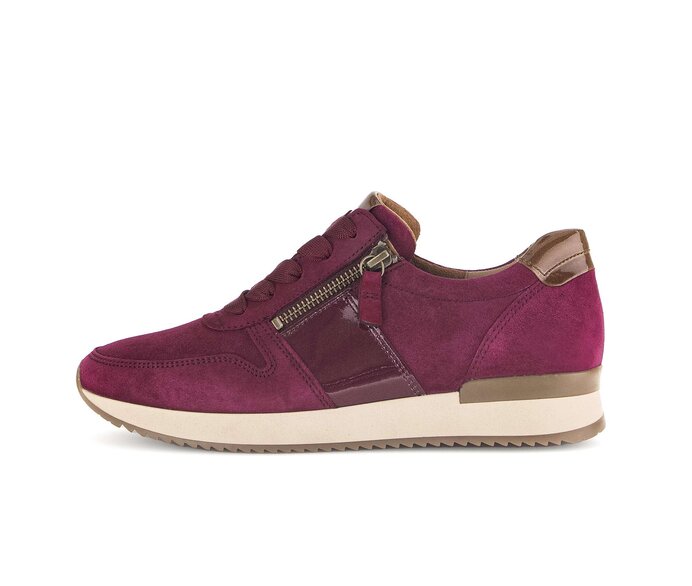 Gabor Sneaker Low Lila - Materialmix Leder
