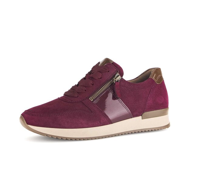 Gabor Sneaker Low Lila - Materialmix Leder
