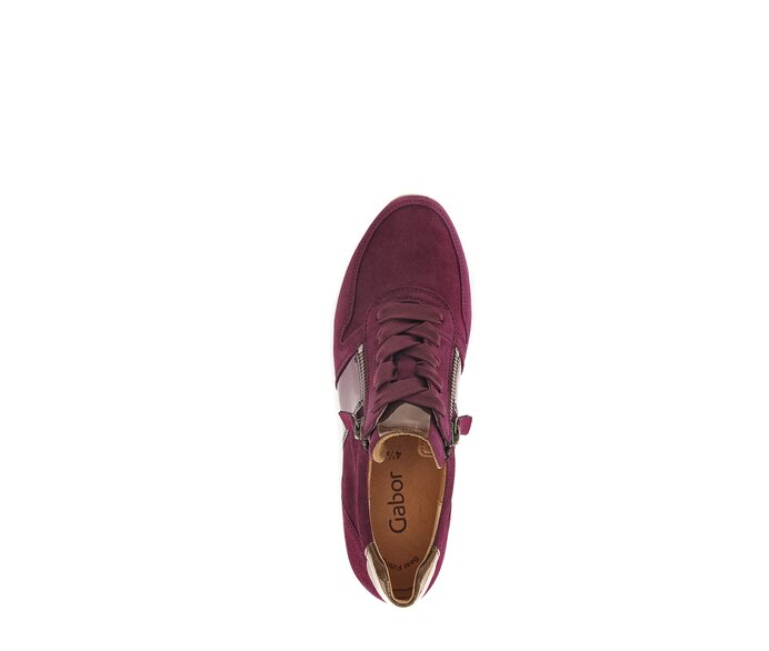 Gabor Sneaker Low Lila - Materialmix Leder