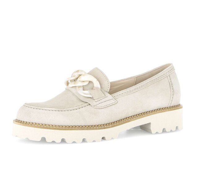 Gabor Loafer Beige - Rauleder