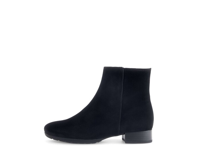 Gabor Elegante Stiefelette Schwarz - Rauleder