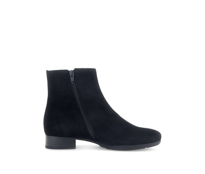 Gabor Elegante Stiefelette Schwarz - Rauleder